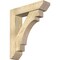 Ekena Millwork Merced Slat Rough Sawn Bracket w/ Offset Brace, Douglas Fir, 6"W x 24"D x 28"H BKT0604X24X28MRC06RDF - alternate 1